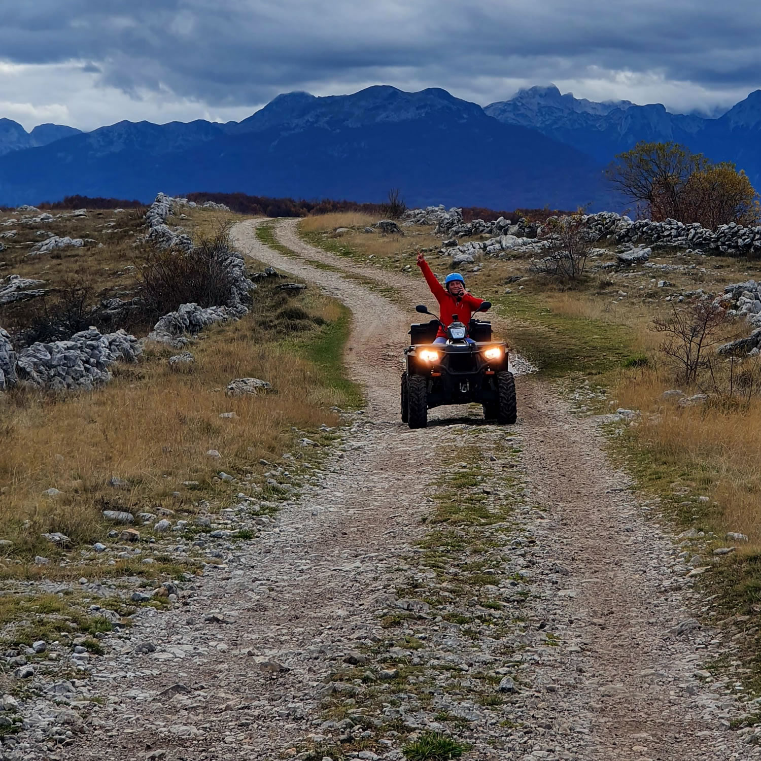 Adventure on quad bikes