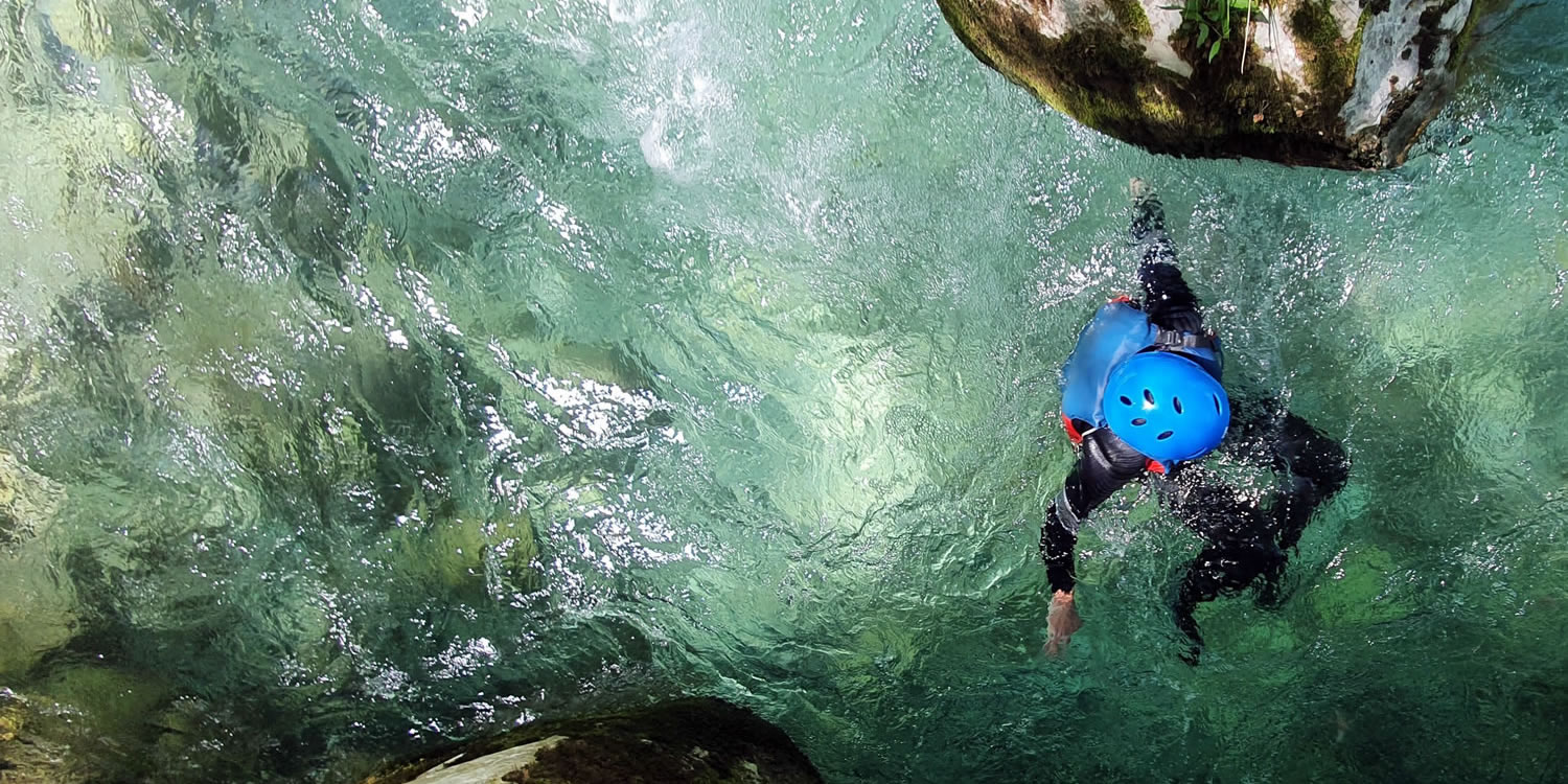 canyoning tour in canyon of river Rakitnica